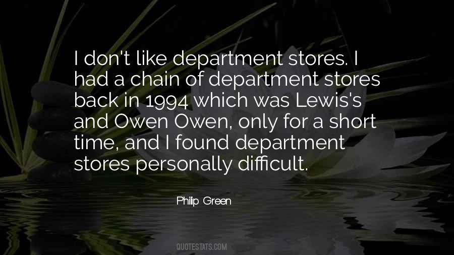 Quotes About Department Stores #65215