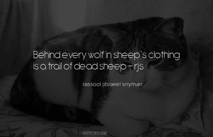 Wolf Sheep Quotes #1283047