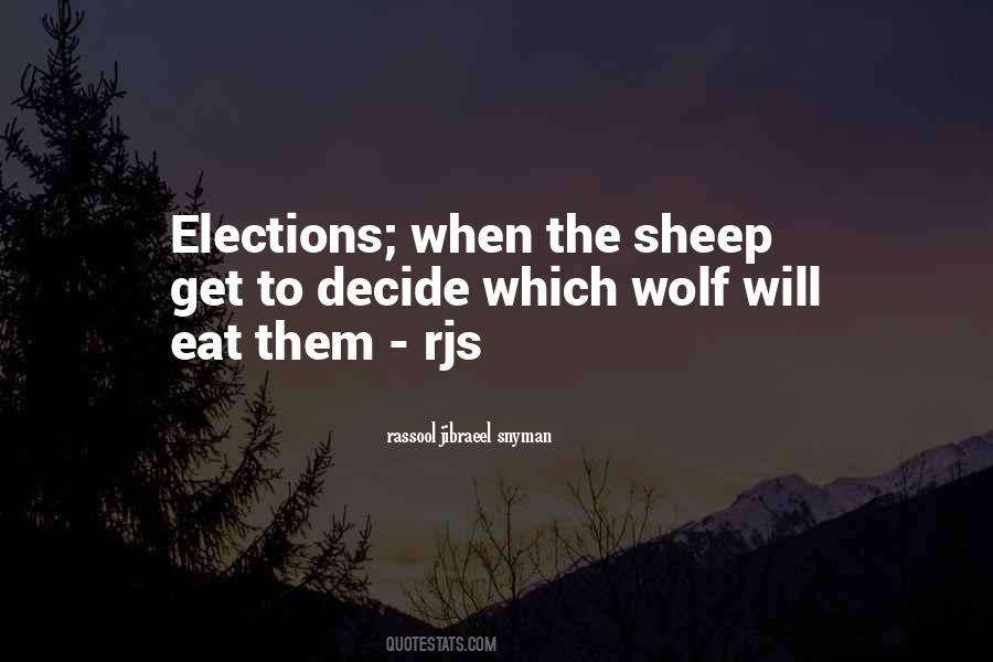 Wolf Sheep Quotes #303511