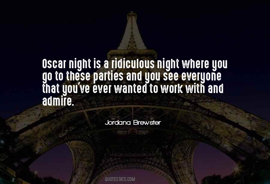 Quotes About Oscar Night #1049076