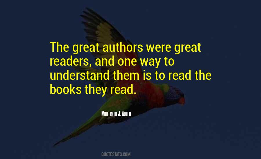 Quotes About Great Authors #1255491