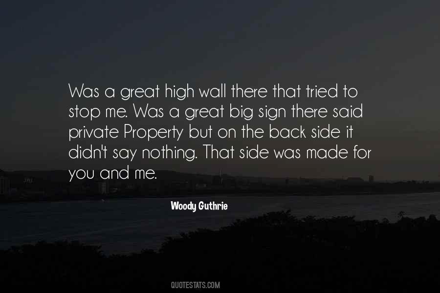 Wall Sides Quotes #1094479