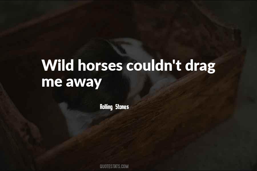 Quotes About Wild Horses #1846619