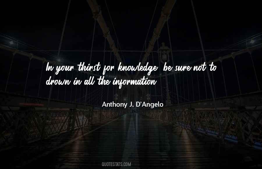 Quotes About Thirst For Knowledge #1084867