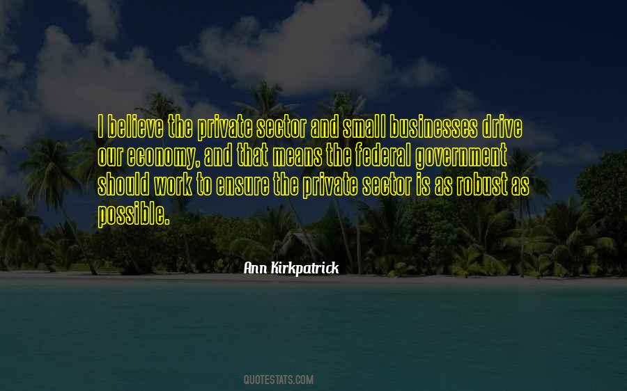 Quotes About Private Sector #1020422
