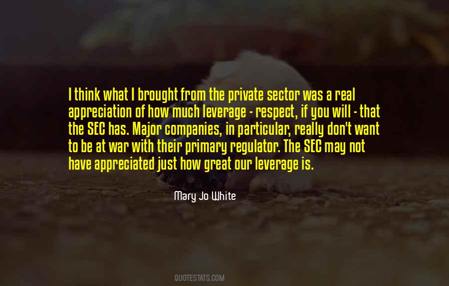 Quotes About Private Sector #1153252