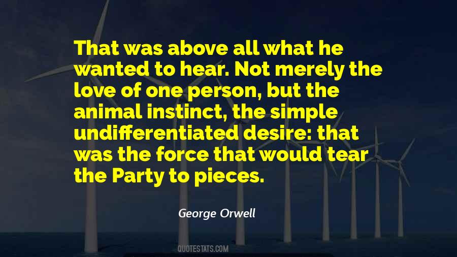 Quotes About Orwell Love #1563388