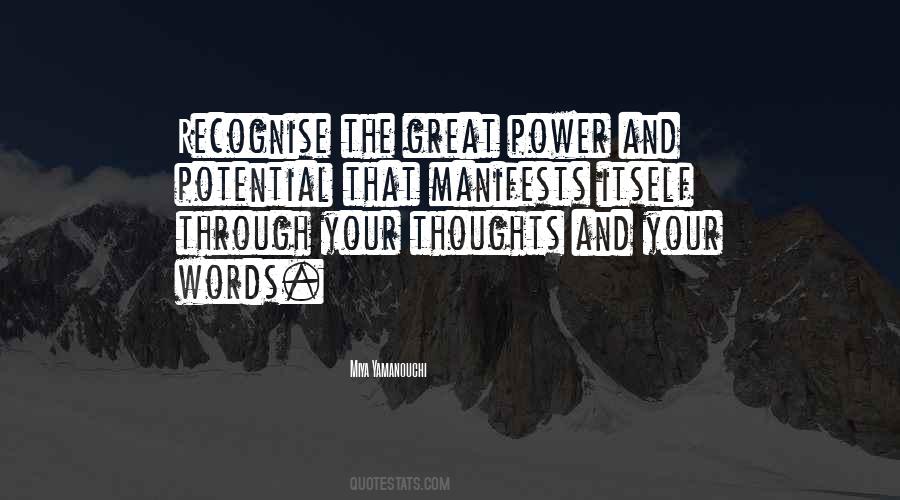 Power Of Your Thoughts Quotes #1496614