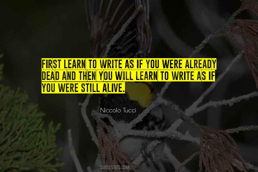 Write And Learn Quotes #315354