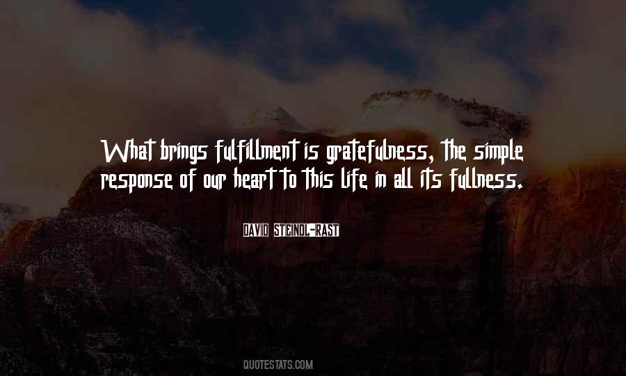 Quotes About Fulfillment In Life #623934