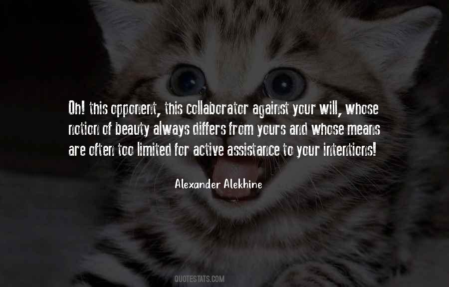 Quotes About Alekhine #1308995