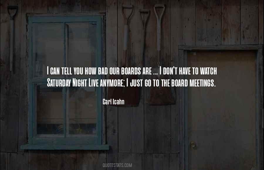 Quotes About Board Meetings #832856
