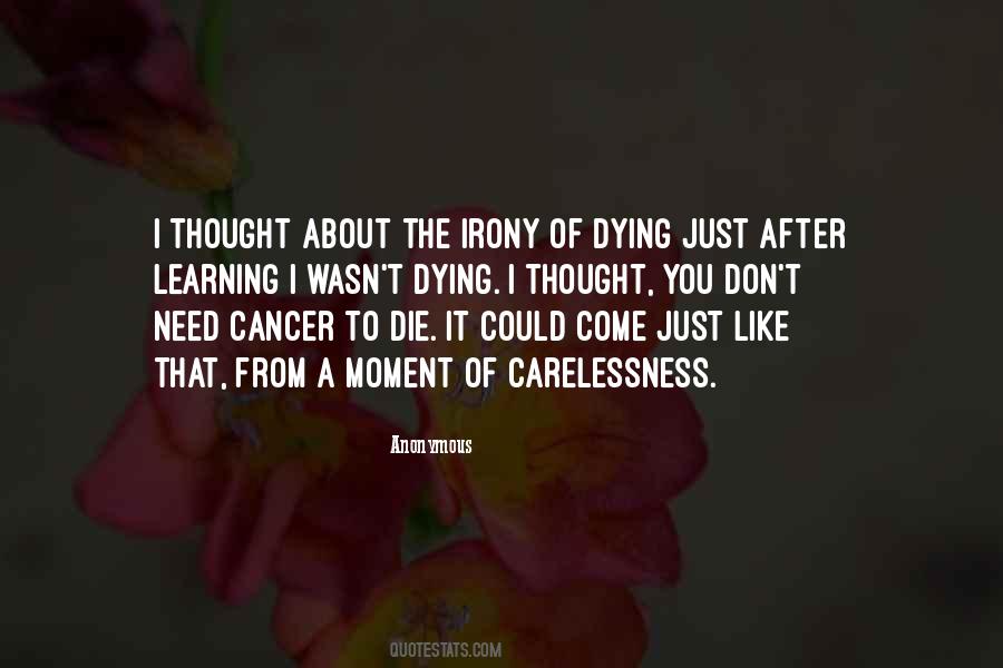 Quotes About Dying Of Cancer #43113