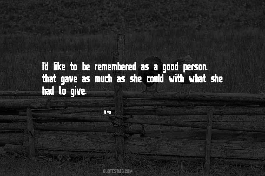 A Giving Person Quotes #361326