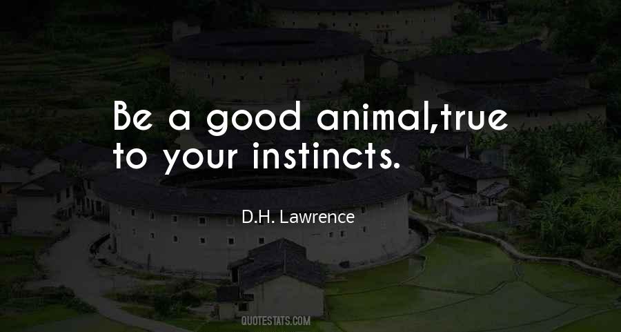 Quotes About Animal Instincts #508438