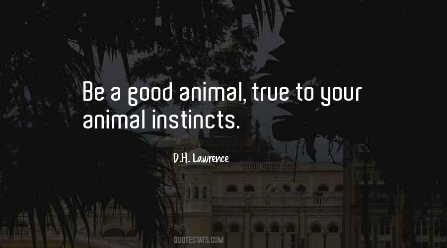 Quotes About Animal Instincts #618500