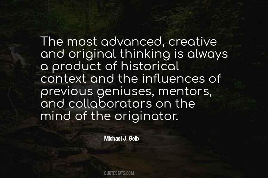 Quotes About Original Thinking #410175