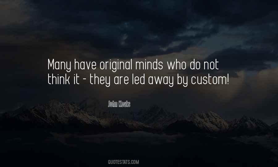 Quotes About Original Thinking #878771