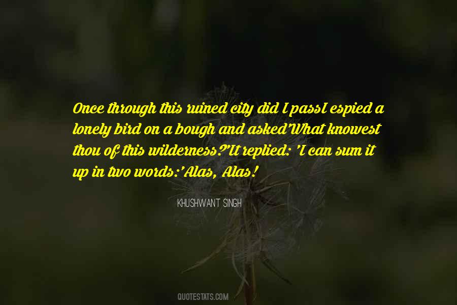 Ruined City Quotes #387087