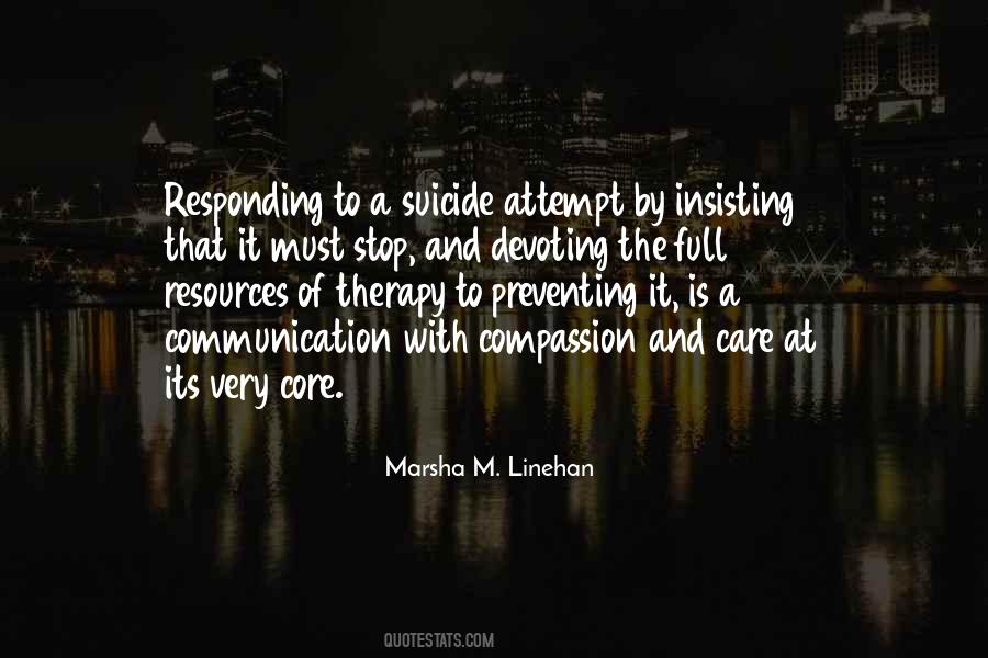 Suicide Therapy Quotes #1860311