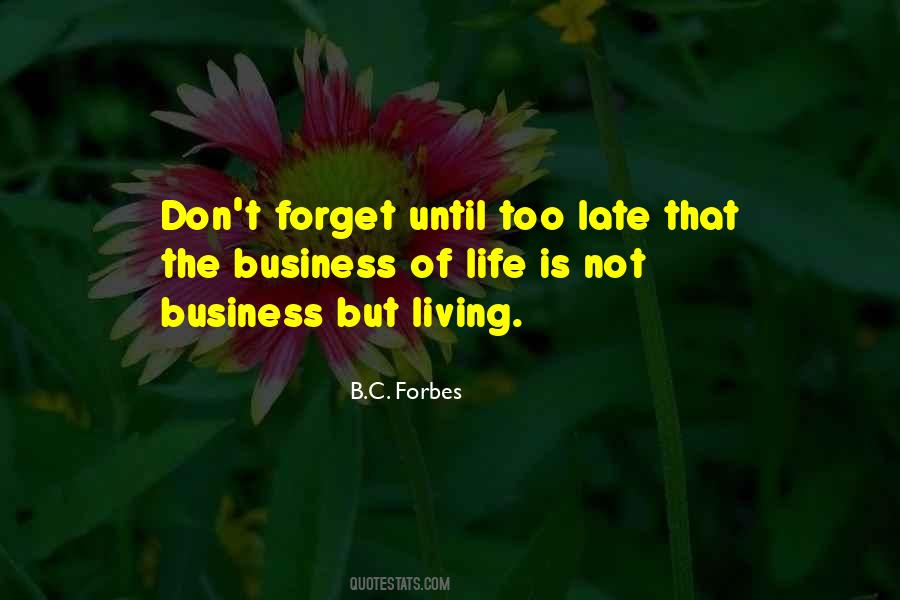 Business Of Life Quotes #121419