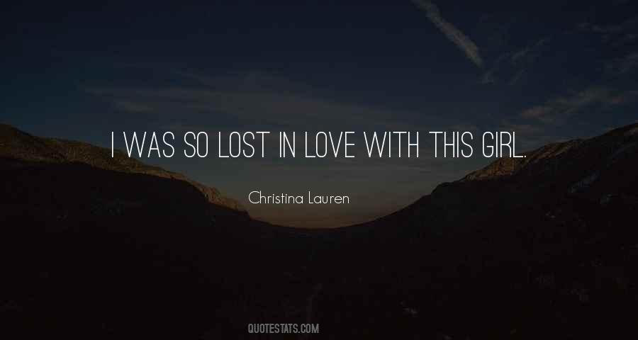 Lost In Love Quotes #1422760