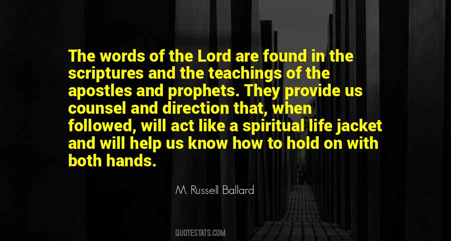 Prophets And Apostles Quotes #718877