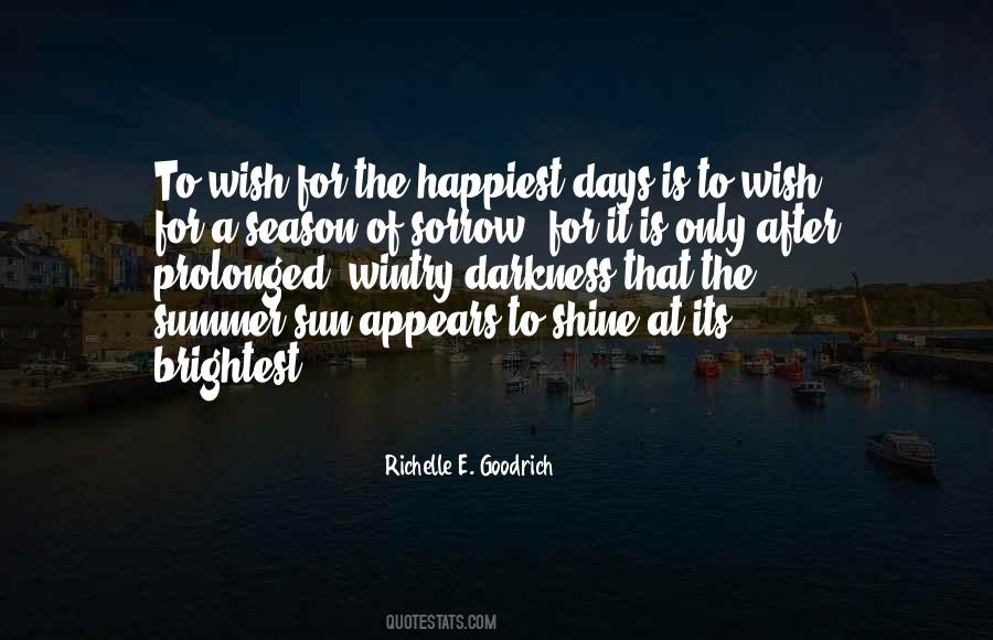 Quotes About Sunshine Days #1287279