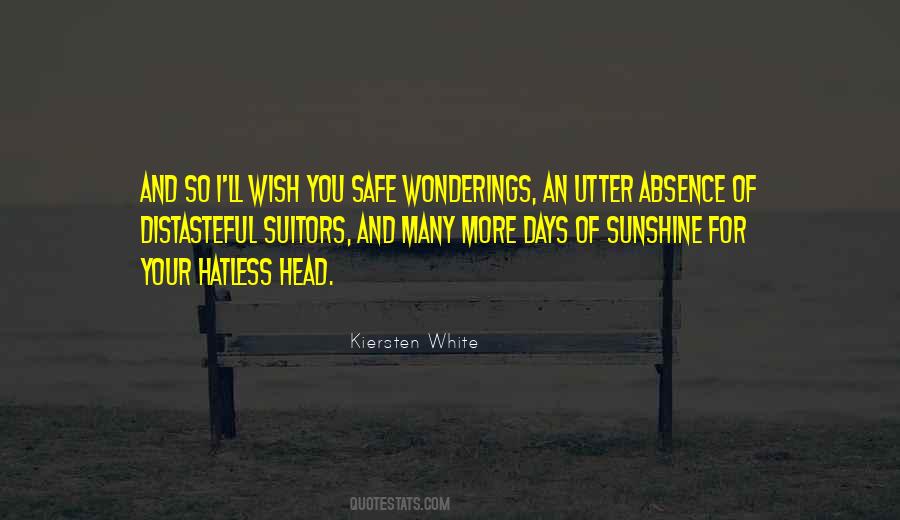 Quotes About Sunshine Days #799094