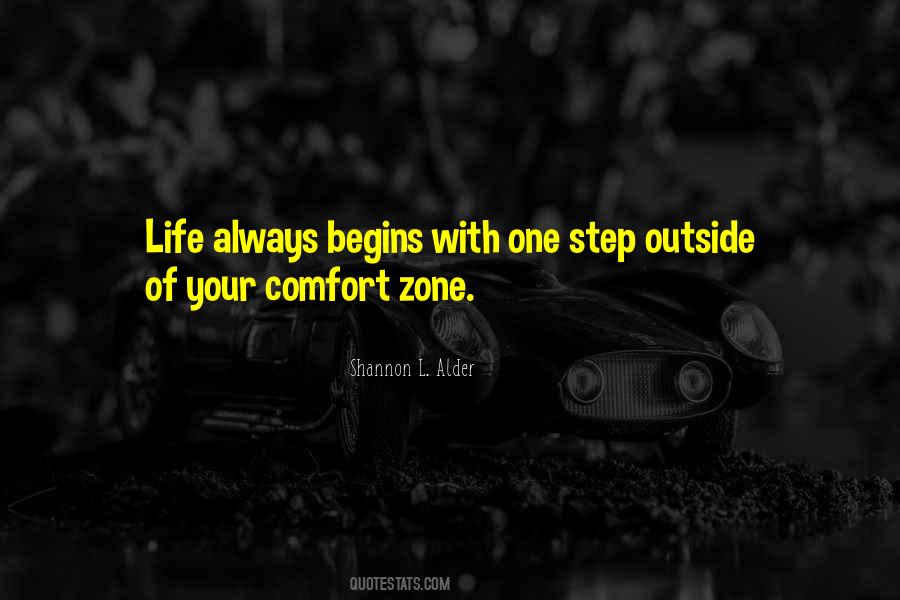 Outside Of Your Comfort Zone Quotes #1221130