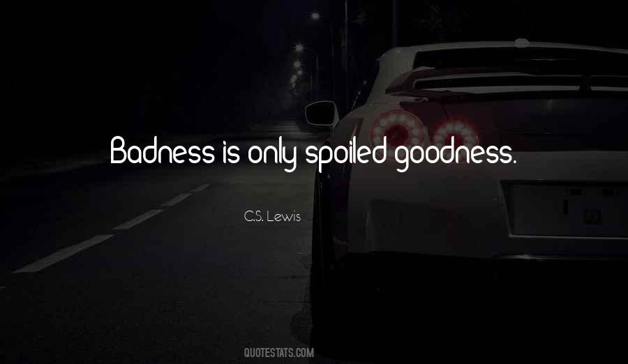 Quotes About Goodness And Badness #1101826