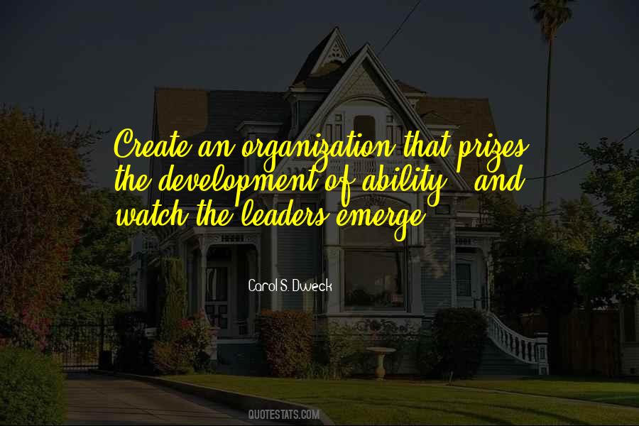 Quotes About Organization Development #1441255