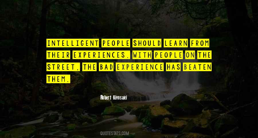 Quotes About Bad Experiences #1276563