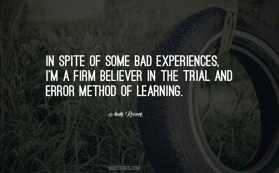 Quotes About Bad Experiences #694958