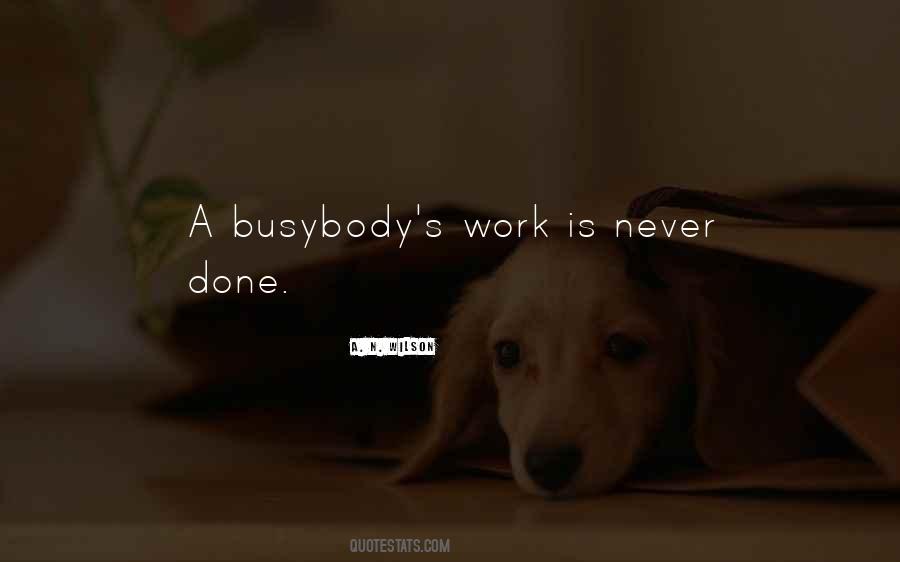 Quotes About Busybody #754613