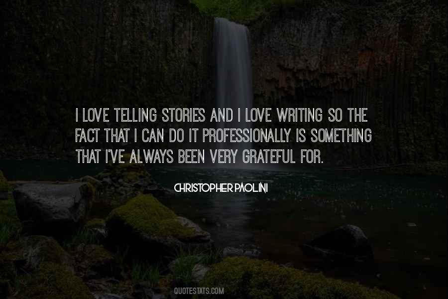 Quotes About Writing Love Stories #423170