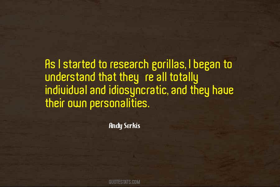 Quotes About Gorillas #780818