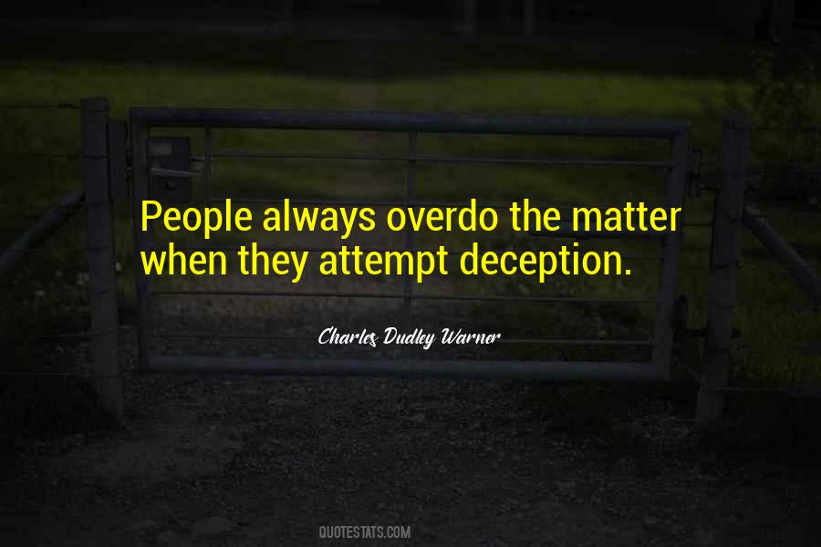 Quotes About Deception #1164621