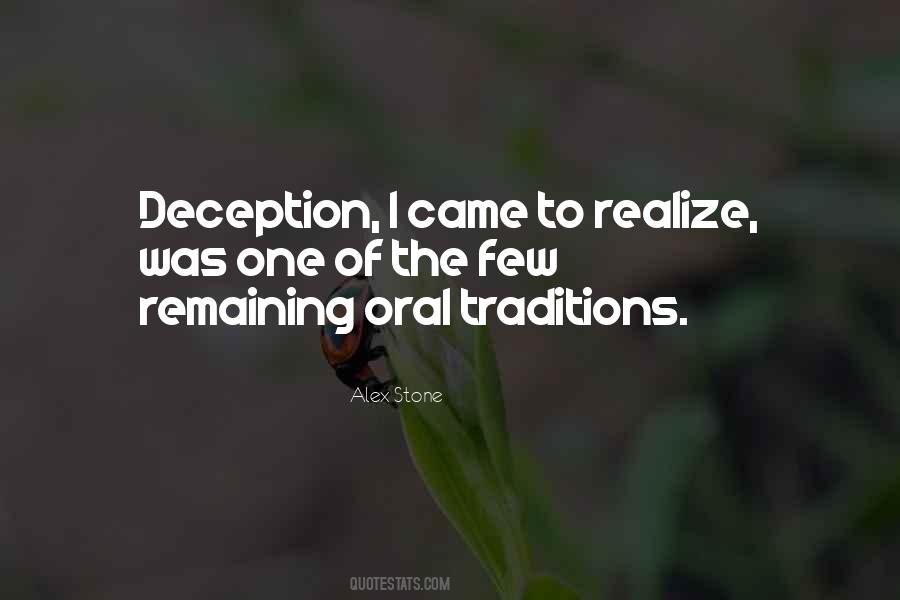 Quotes About Deception #1201558