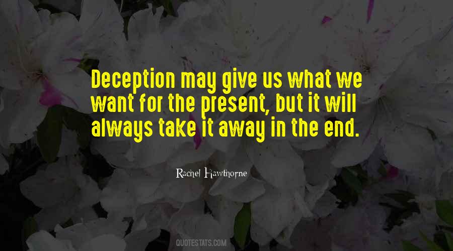 Quotes About Deception #989755