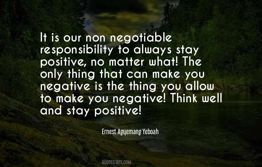 Quotes About Positive And Negative Thinking #501947