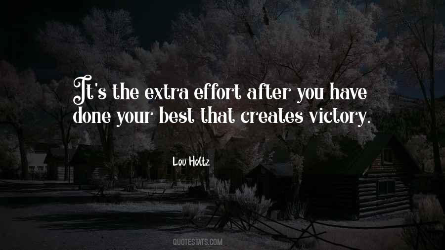 Quotes About Extra Effort #356978