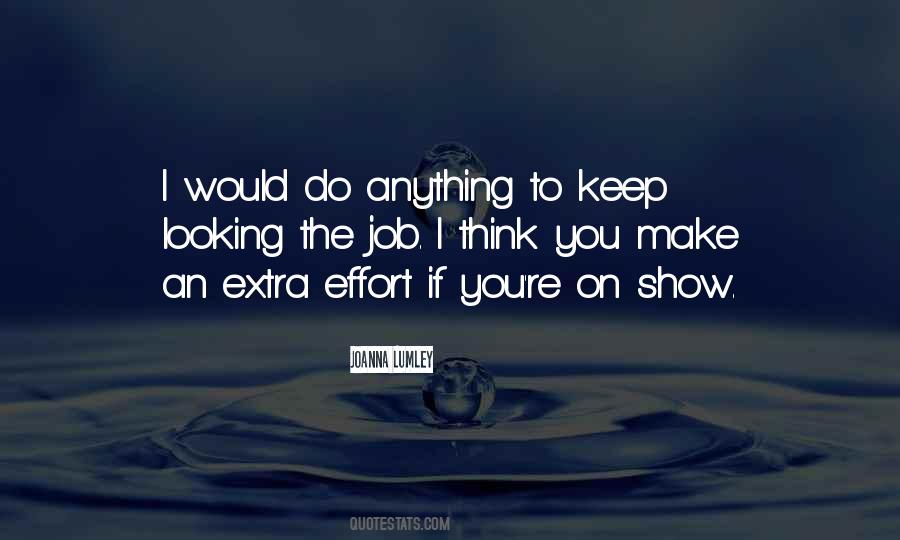 Quotes About Extra Effort #456384