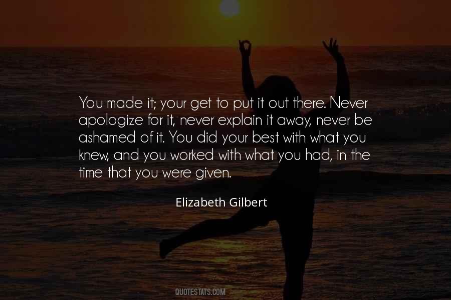 Quotes About What You Had #761956