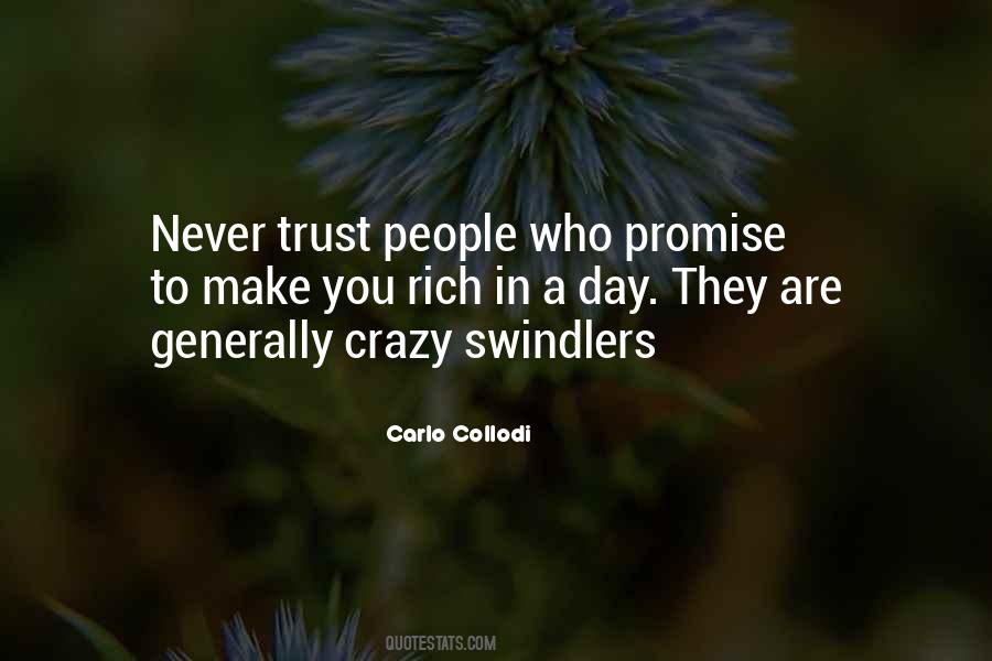 Quotes About Swindlers #533882