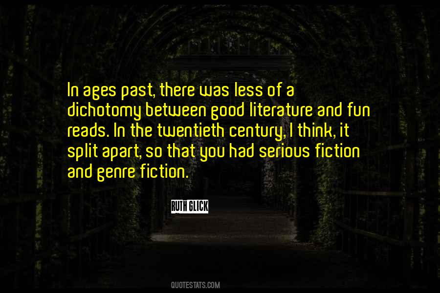 Genre Fiction Quotes #1680285