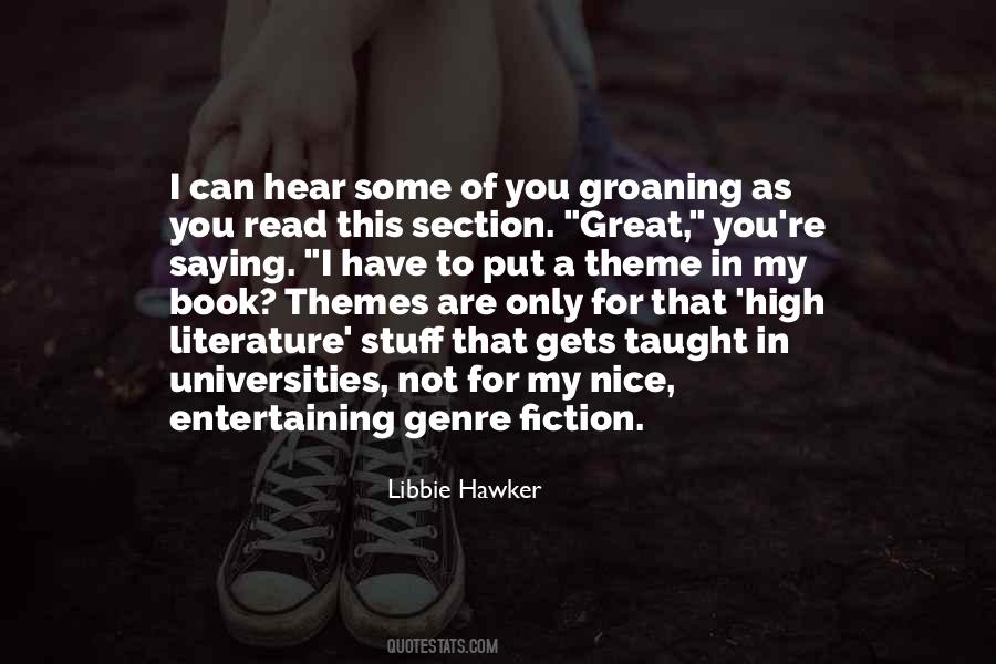 Genre Fiction Quotes #188318