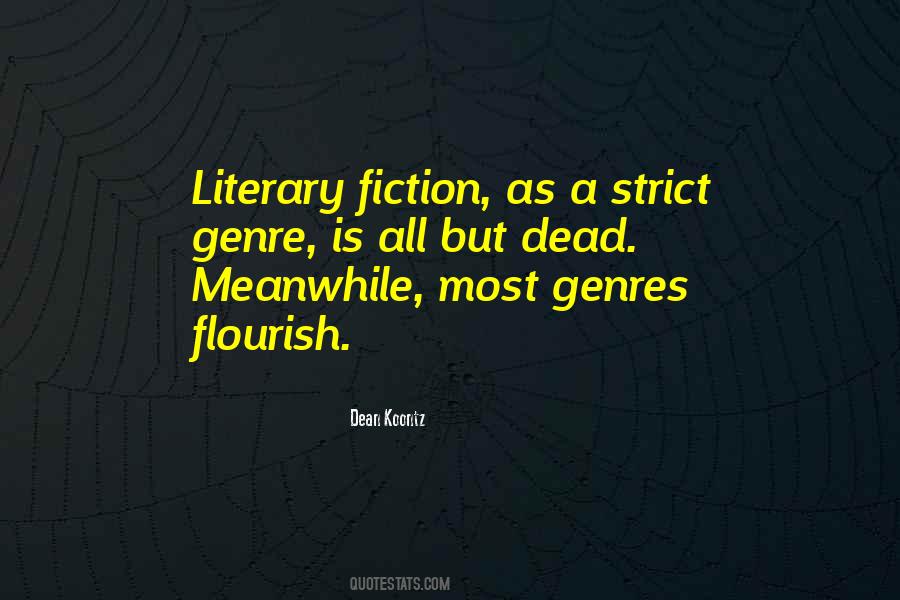 Genre Fiction Quotes #563791