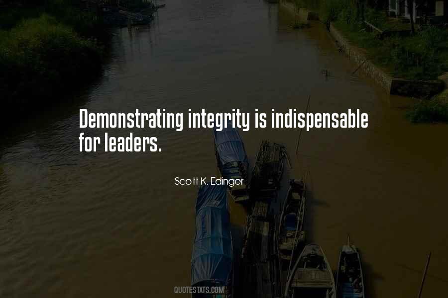 Quotes About Integrity In Leadership #1606531