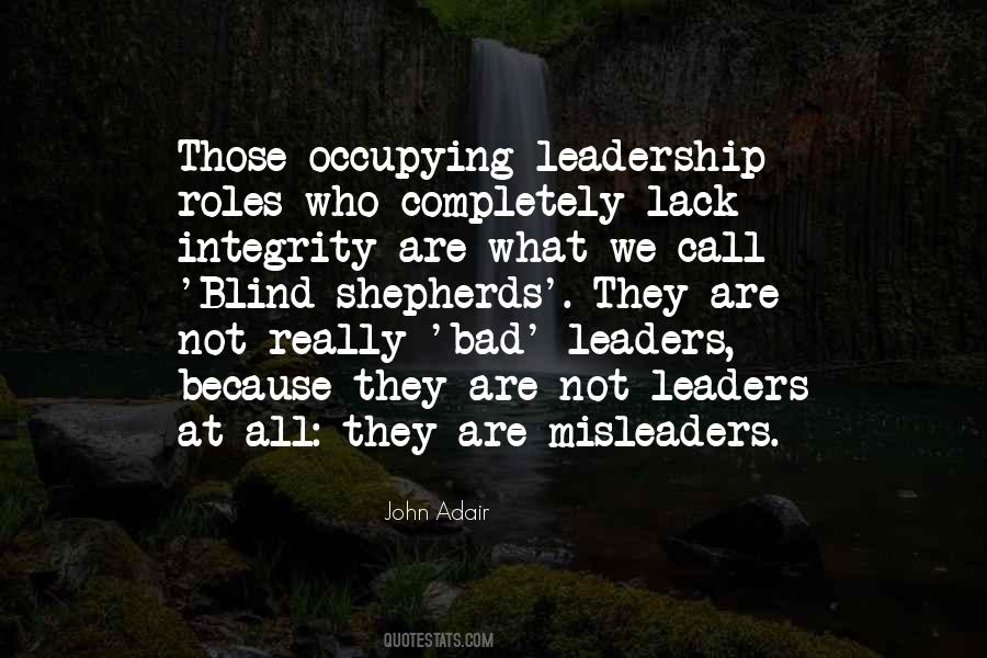 Quotes About Integrity In Leadership #21397
